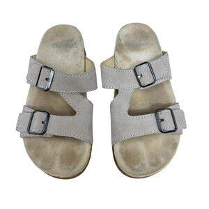 DANSKO Dayna Vibram Gray Suede Slide Sandals shoes Women’s Size 38 US 8